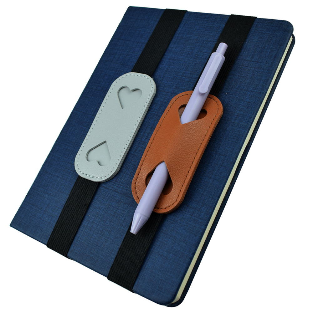 Travel Journal Accessories - Elastic PU Leather Pen Holder Band