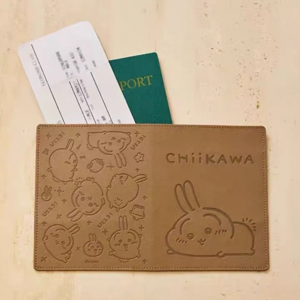 Travel Accessories In Japan - Kawaii Leather Luggage Tag Gold Stamped