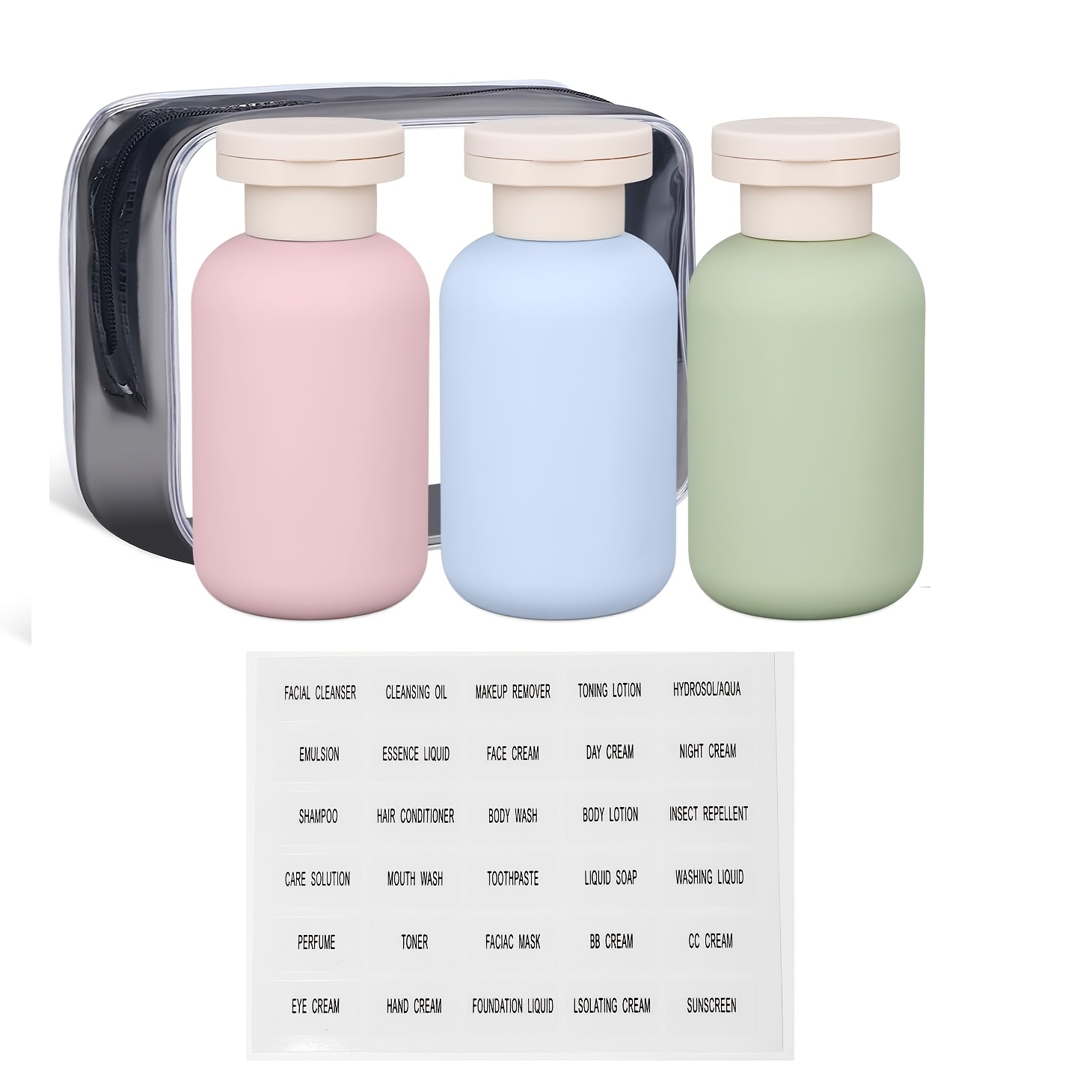 Toiletry Bag Tsa - Travel Toiletry Bottle 3.4oz TSA Approved