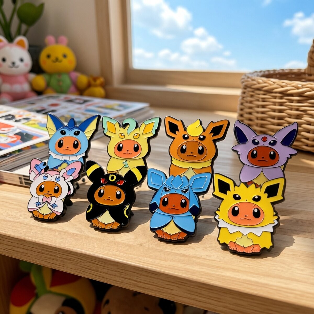 Travel Accessories In Japan - Kawaii Pokemon Anime Eevee Cos Vaporeon