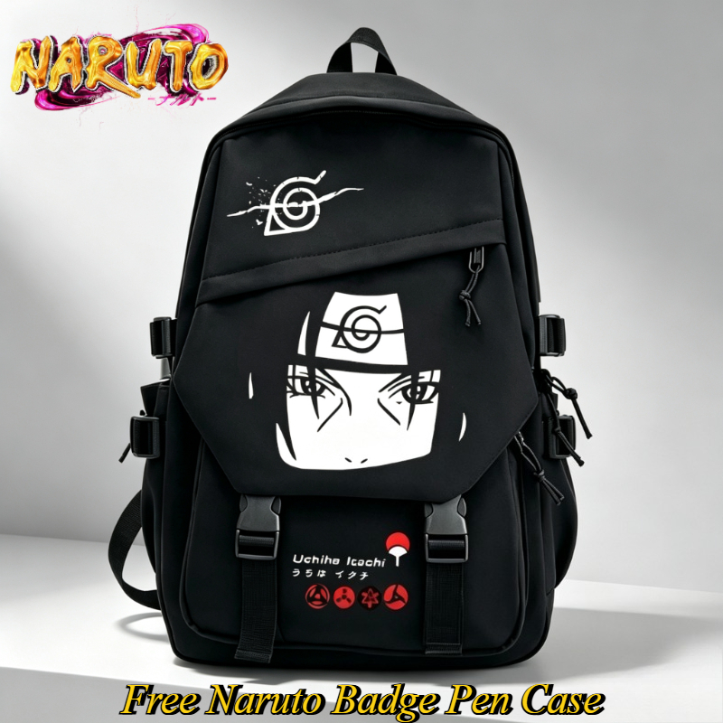 Travel Accessories In Japan - NARUTO Cartoon Backpack Two-dimensional Student School