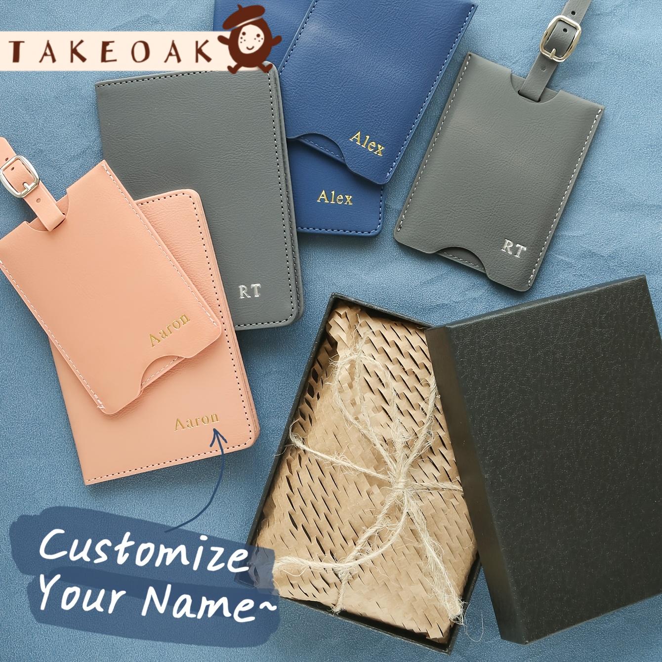 Travel Accessories Overseas - Personalized Custom Name Initial Leather Passport