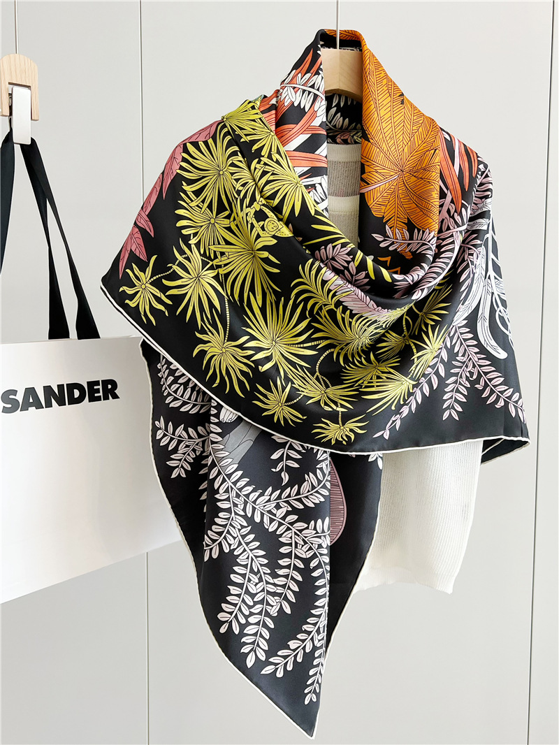 14mm Silk Scarf Women Hand Rol - Travel Accessories Neck 评论和价格