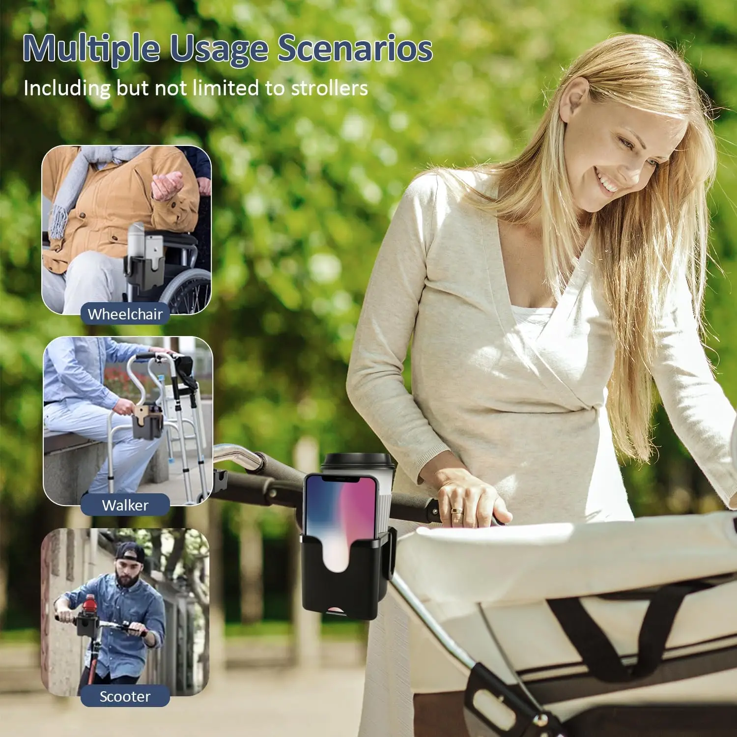 Anti-Slip Pram Cup Holders for - Travel Accessories For 1 Year Old 评论和价格