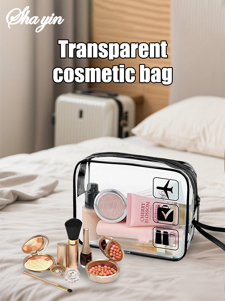 Transparent makeup bag, portab - Toiletry Bag Tsa 评论和价格