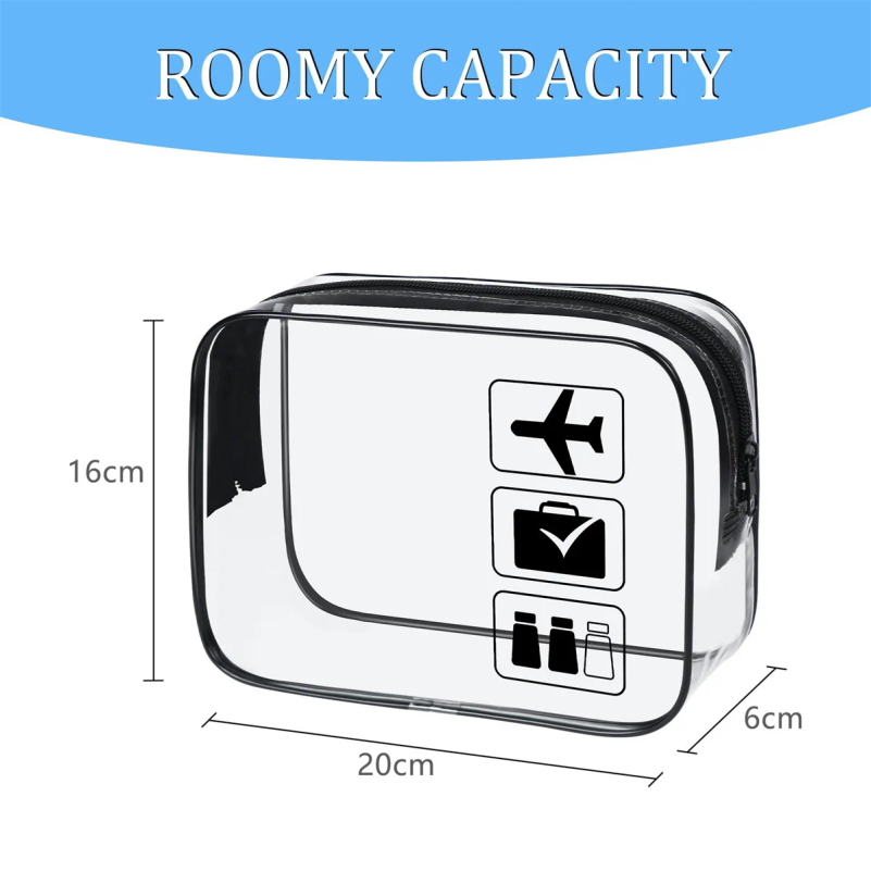 1pc Clear Toiletry TSA Approve - Toiletry Bag Tsa 评论和价格