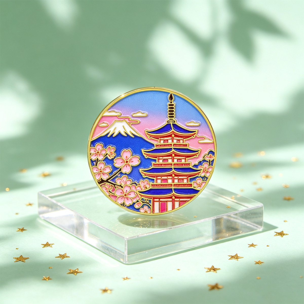 Japanese Cherry Blossom Enamel - Travel Accessories In Japan 评论和价格