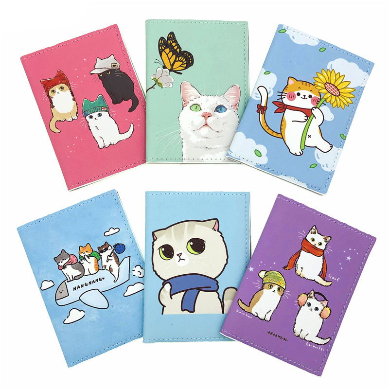 Cute Cat Pattern Passport Hold - Travel Accessories Overseas 评论和价格