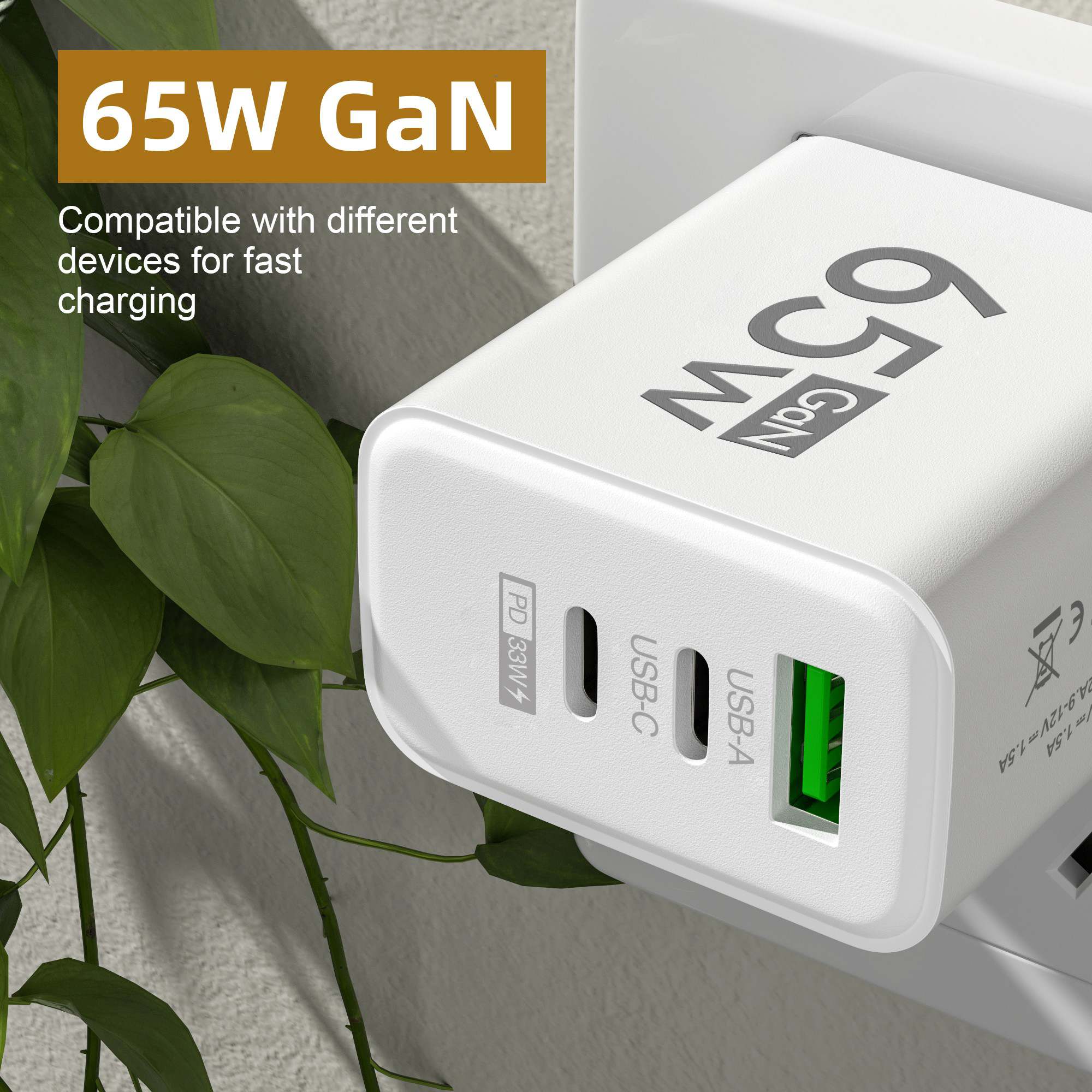 65W GaN USB C Wall Charger 3-P - Travel Accessories Iphone 评论和价格