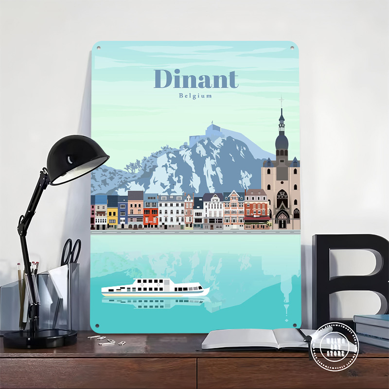 Travel to Dinant Printed Poste - Travel Accessories For Europe 评论和价格