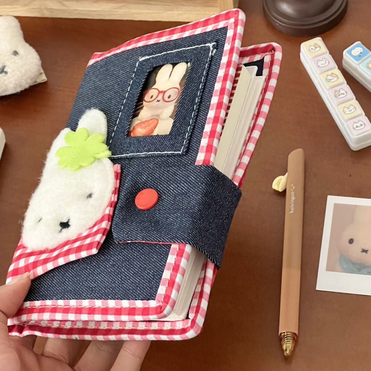 A6 Cute Miffy Rabbit Denim Loo - Travel Journal Accessories 评论和价格