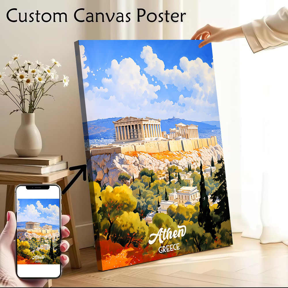 Athens Greece Travel Canvas Po - Travel Accessories Greece 评论和价格
