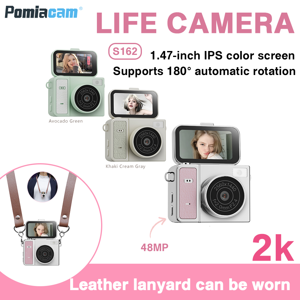 S162 Vlog MINI Camera 2K HD 18 - Travel Video Accessories 评论和价格