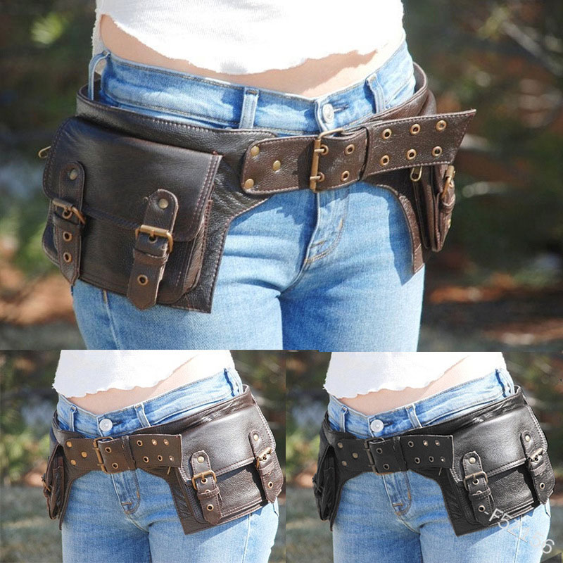Medieval Steampunk PU Leather  - Travel Accessories For Europe 评论和价格