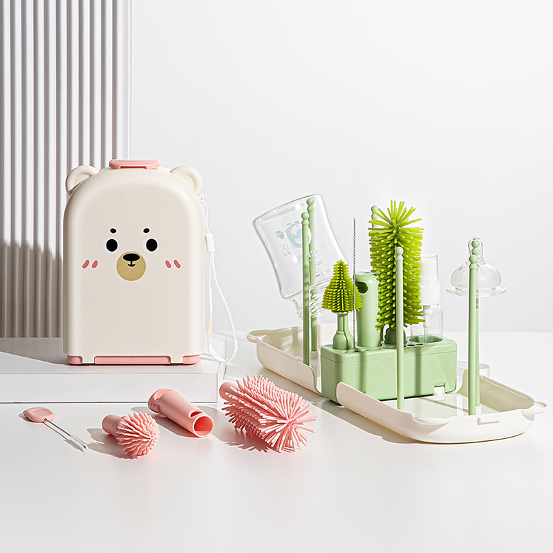 Travel Baby Bottle Brush Set - - Travel Accessories For 1 Year Old 评论和价格