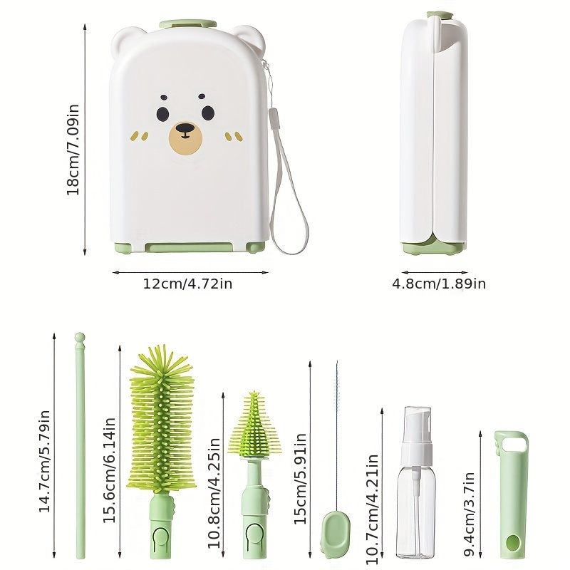 Travel Baby Bottle Brush Set - - Travel Accessories For 1 Year Old 评论和价格