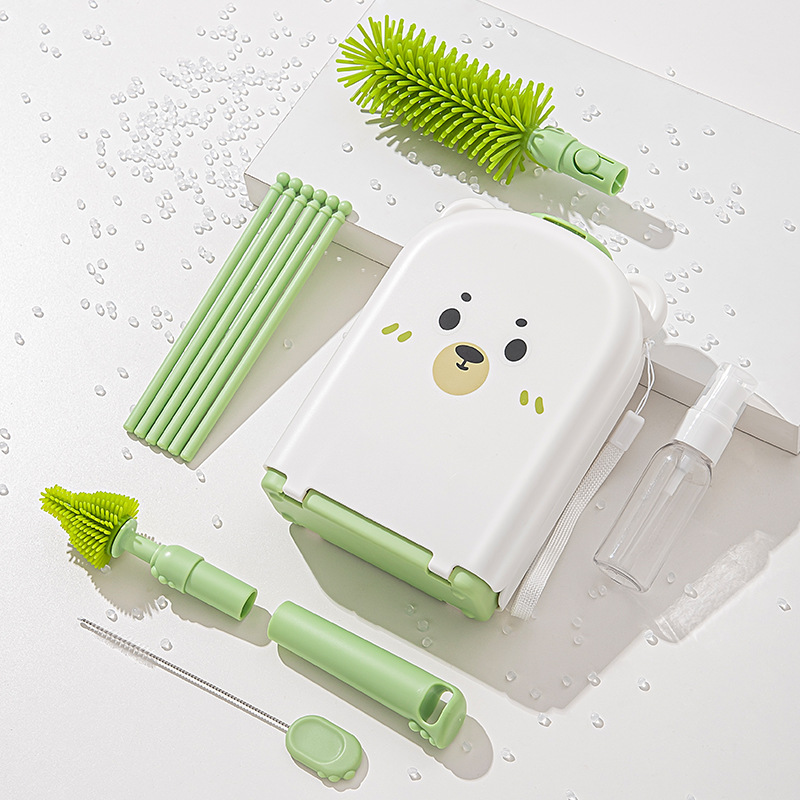 Travel Baby Bottle Brush Set - - Travel Accessories For 1 Year Old 评论和价格
