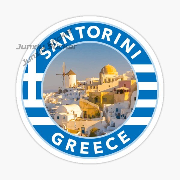 SANTORINI GREECE Car Stickers  - Travel Accessories Greece 评论和价格