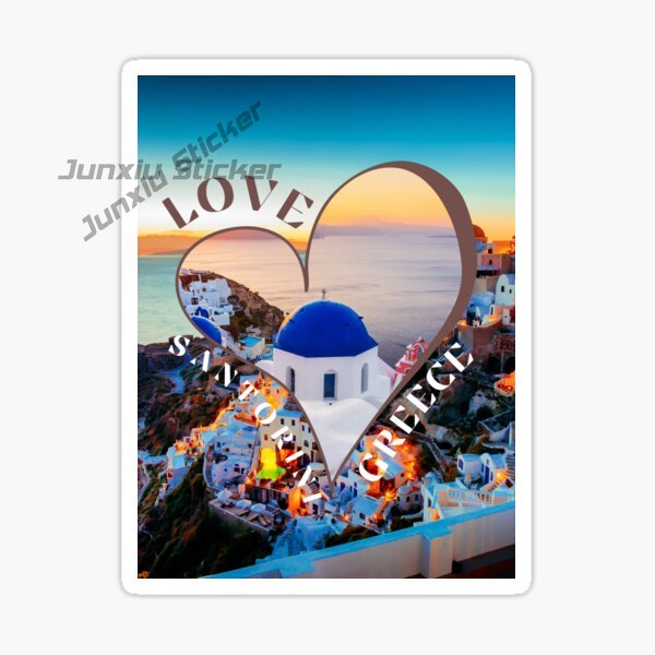 SANTORINI GREECE Car Stickers  - Travel Accessories Greece 评论和价格