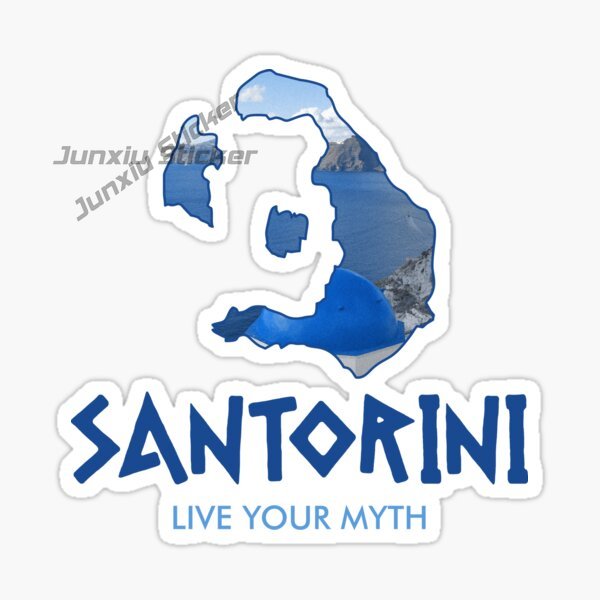 SANTORINI GREECE Car Stickers  - Travel Accessories Greece 评论和价格