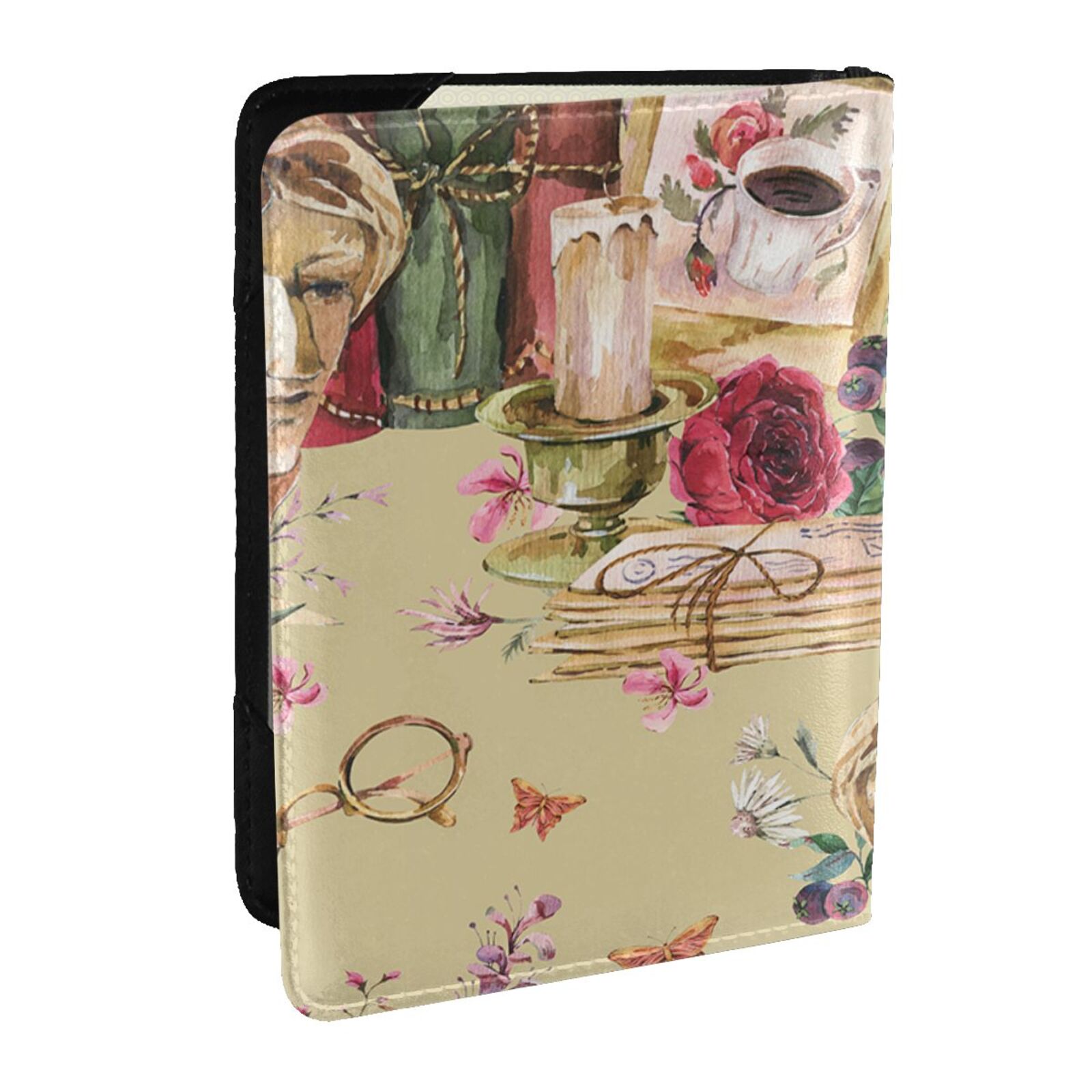 Vintage Rose Greece Passport A - Travel Accessories Greece 评论和价格