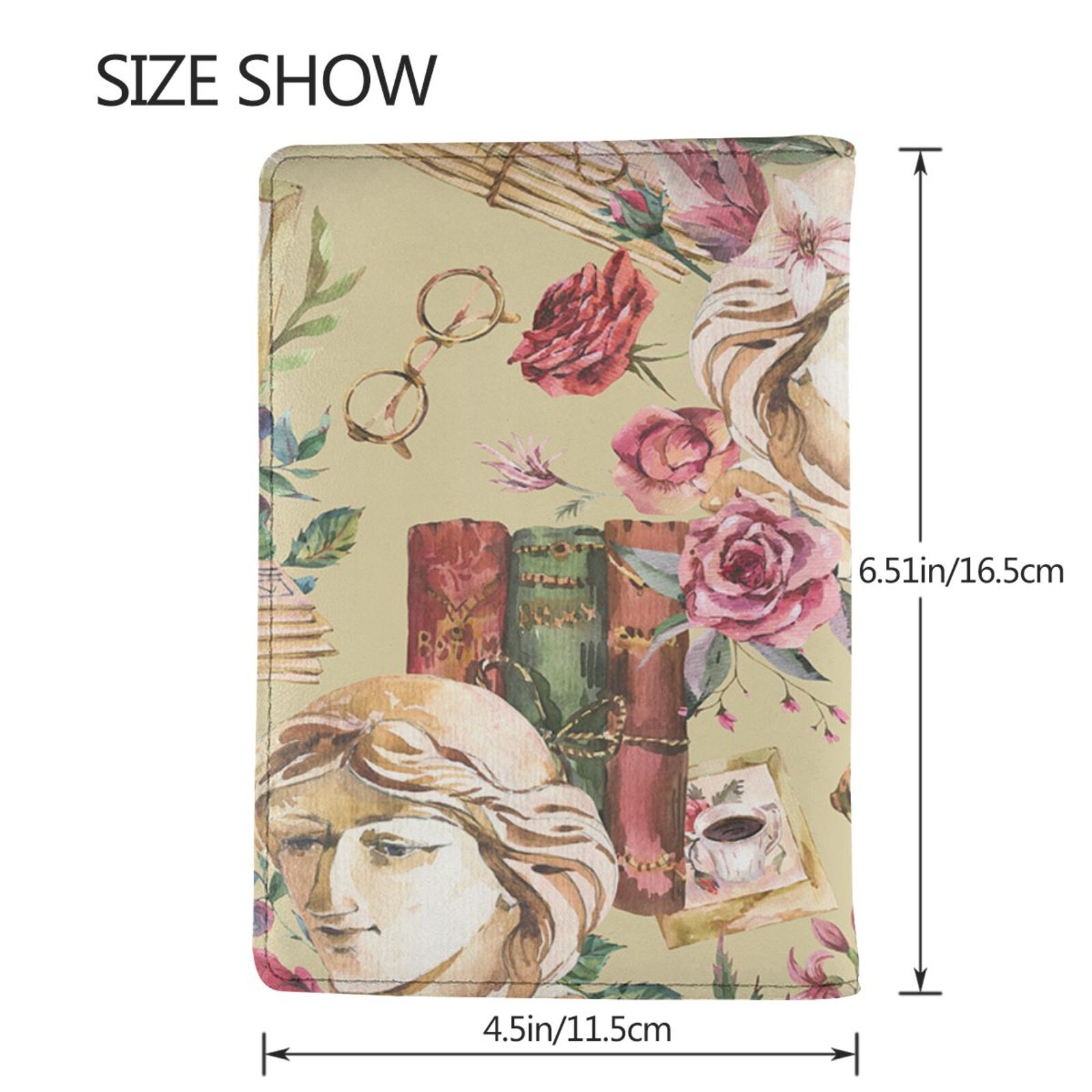 Vintage Rose Greece Passport A - Travel Accessories Greece 评论和价格