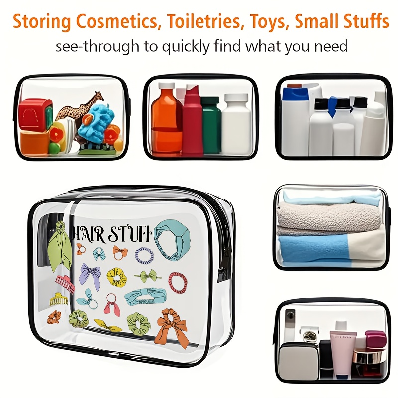 1pc Clear Makeup Bag Transpare - Toiletry Bag Tsa 评论和价格