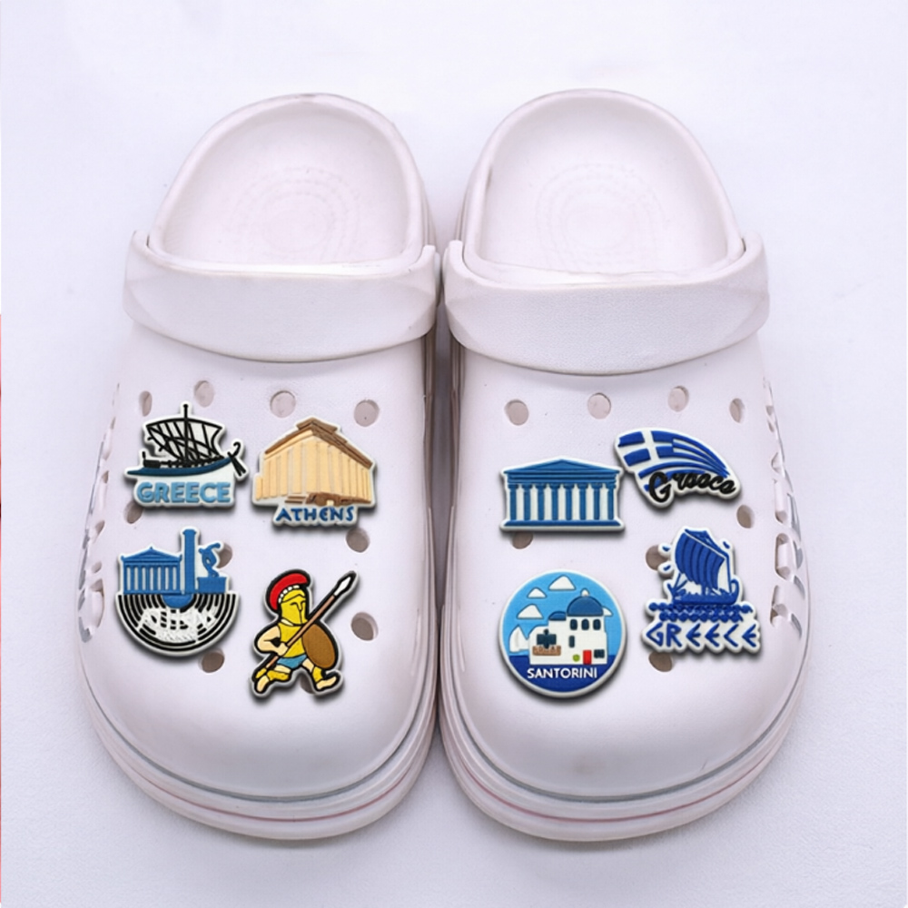 5-25PCS Greece Shoe Charms, Gr - Travel Accessories Greece 评论和价格