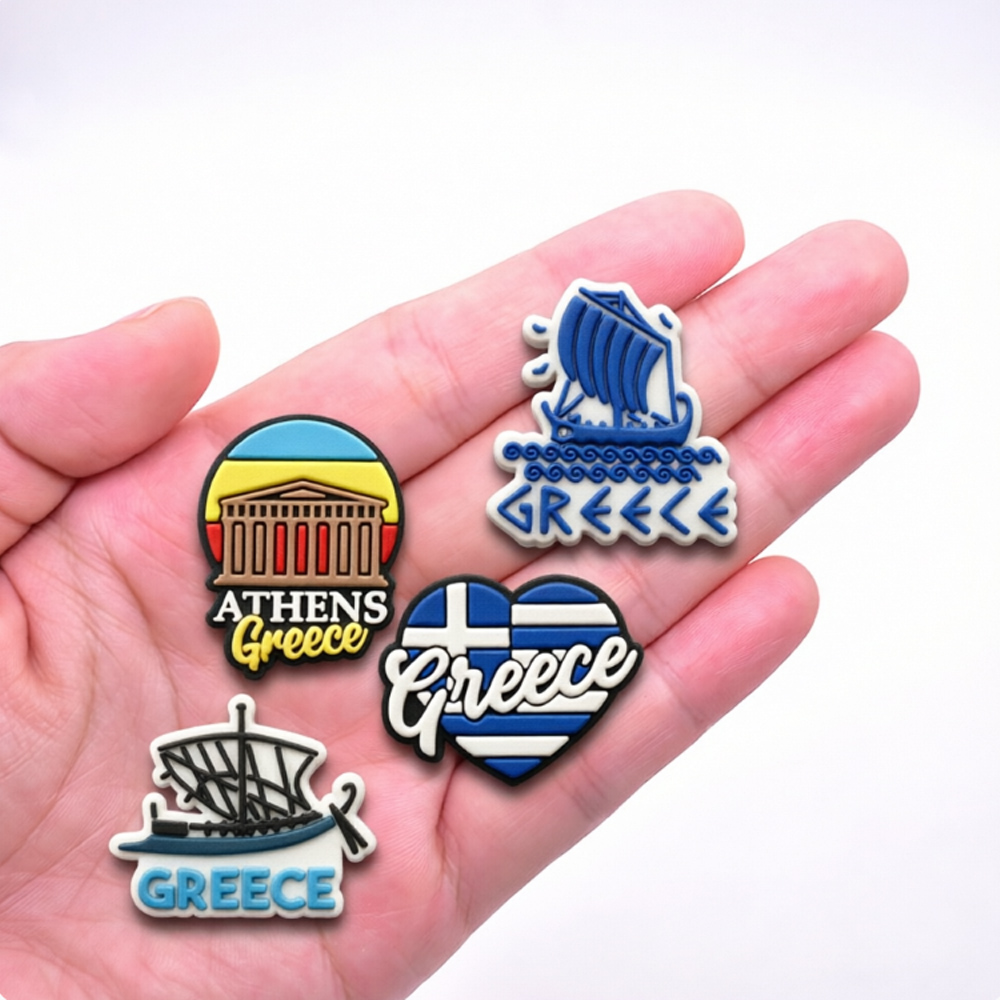 5-25PCS Greece Shoe Charms, Gr - Travel Accessories Greece 评论和价格