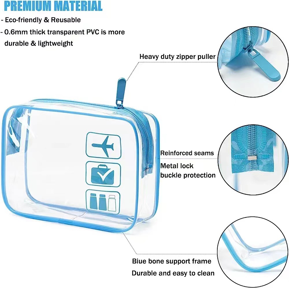 Clear Zippered Makeup Organize - Toiletry Bag Tsa 评论和价格