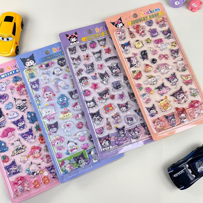 Hello Kitty Stickers 3D Emboss - Travel Journal Accessories 评论和价格