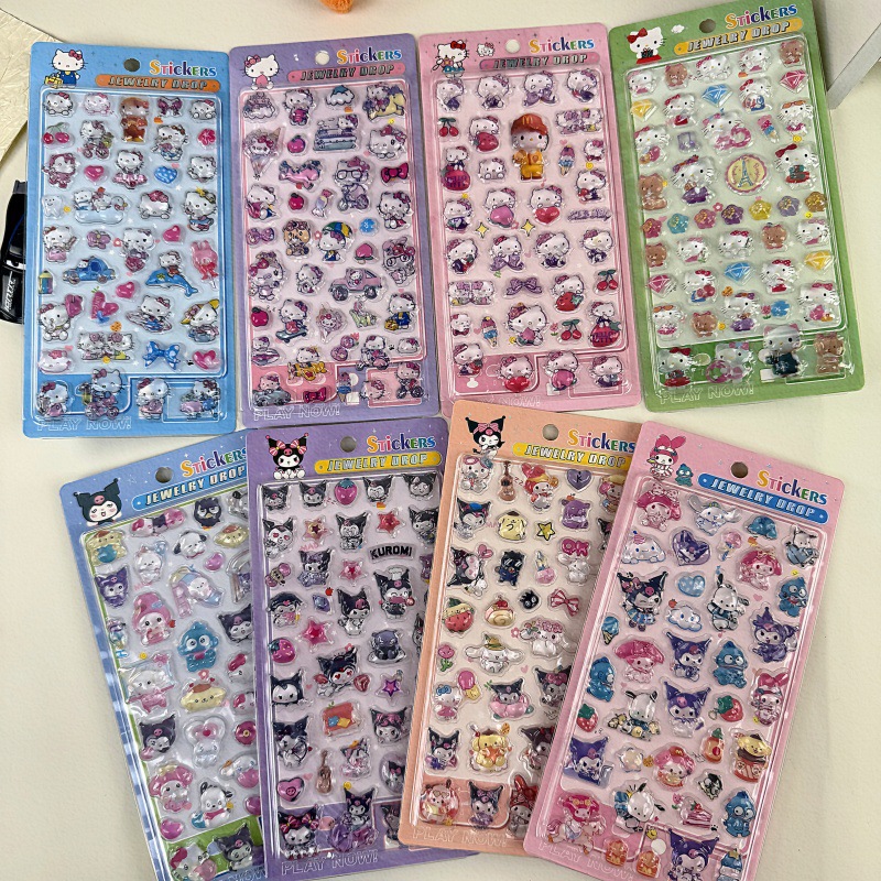 Hello Kitty Stickers 3D Emboss - Travel Journal Accessories 评论和价格