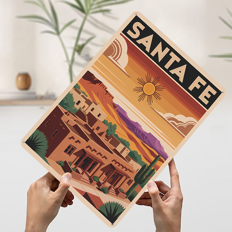 Santa Fe Travel Poster Customi - Travel Accessories For Europe 评论和价格