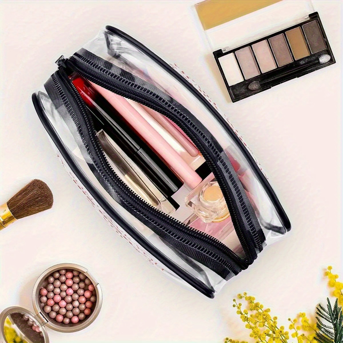 1PC Clear Makeup Bag Travel To - Toiletry Bag Tsa 评论和价格
