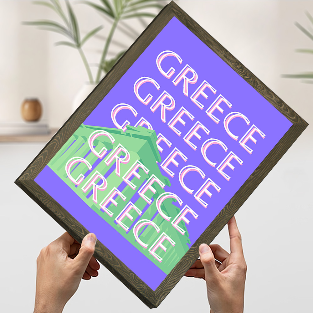 Greece Travel Poster Customiza - Travel Accessories Greece 评论和价格