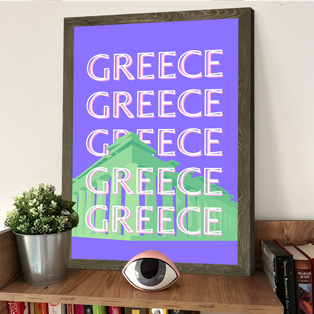 Greece Travel Poster Customiza - Travel Accessories Greece 评论和价格