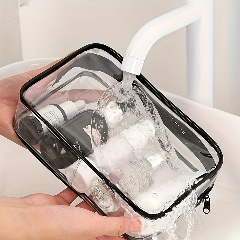 1pc Clear Makeup Bag Transpare - Toiletry Bag Tsa 评论和价格