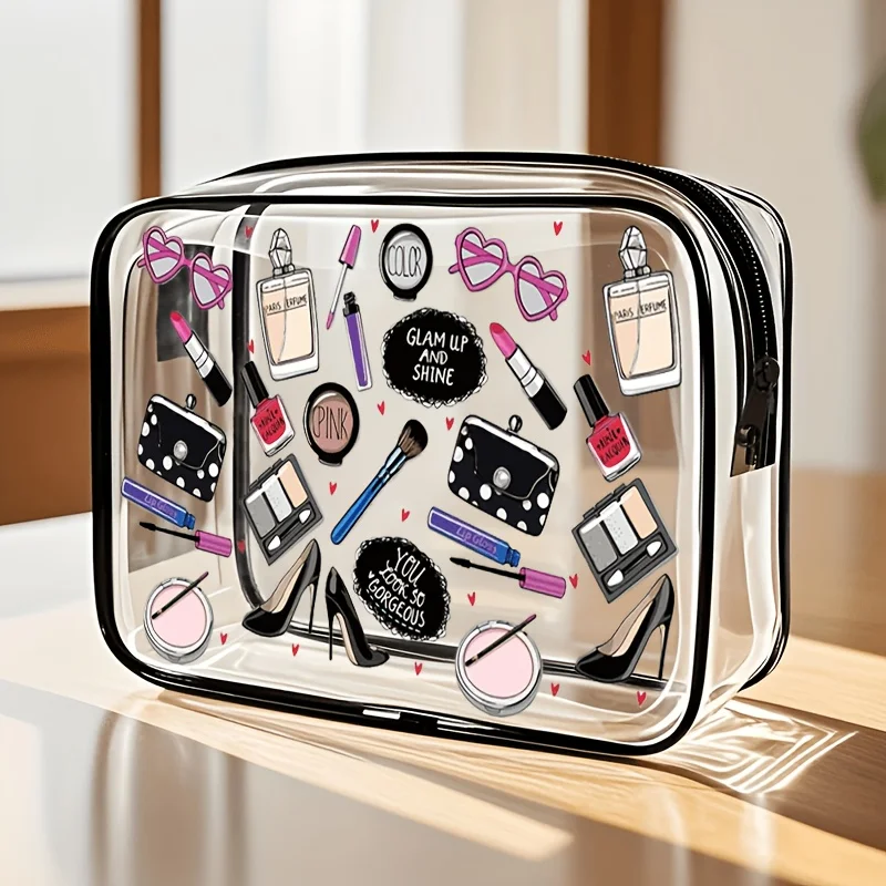 1pc Clear Makeup Bag Transpare - Toiletry Bag Tsa 评论和价格