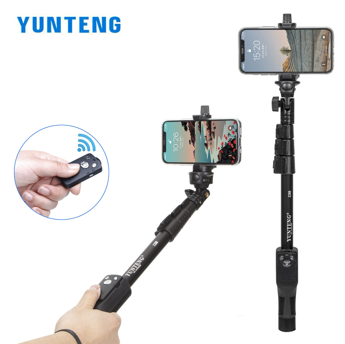 YUNTENG 1288 Selfie Sticks Han - Travel Video Accessories 评论和价格