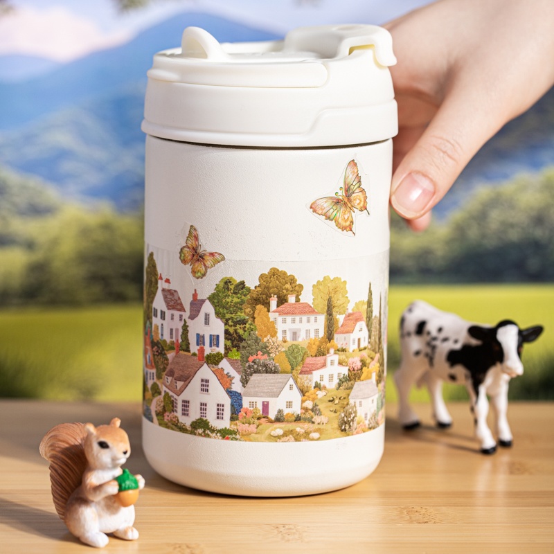 6 Rolls 6Cm×200Cm Village Them - Travel Journal Accessories 评论和价格
