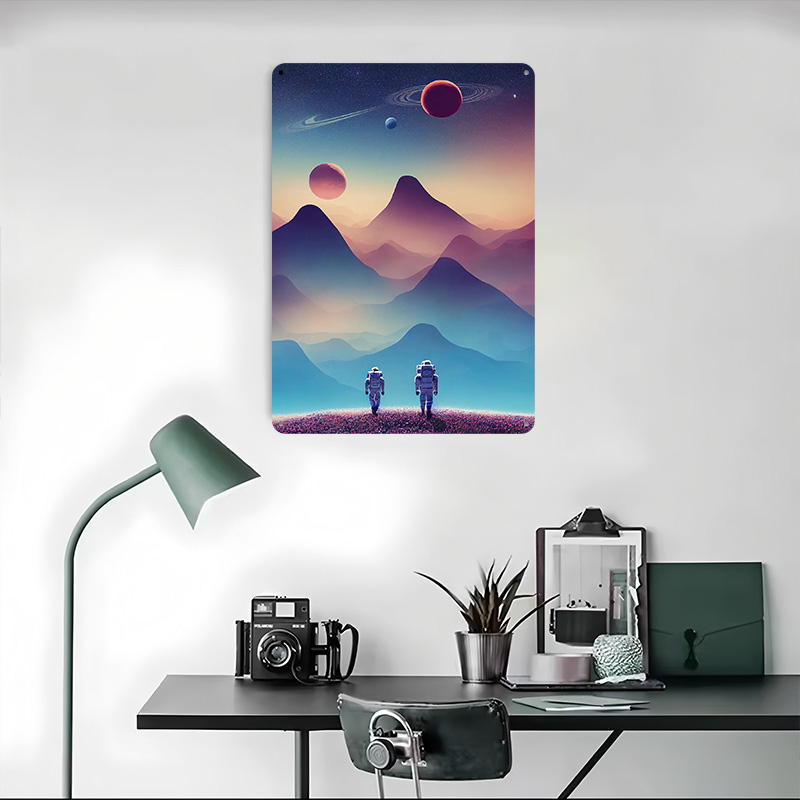 Astronaut Traveling Poster Cus - Travel Accessories For Europe 评论和价格