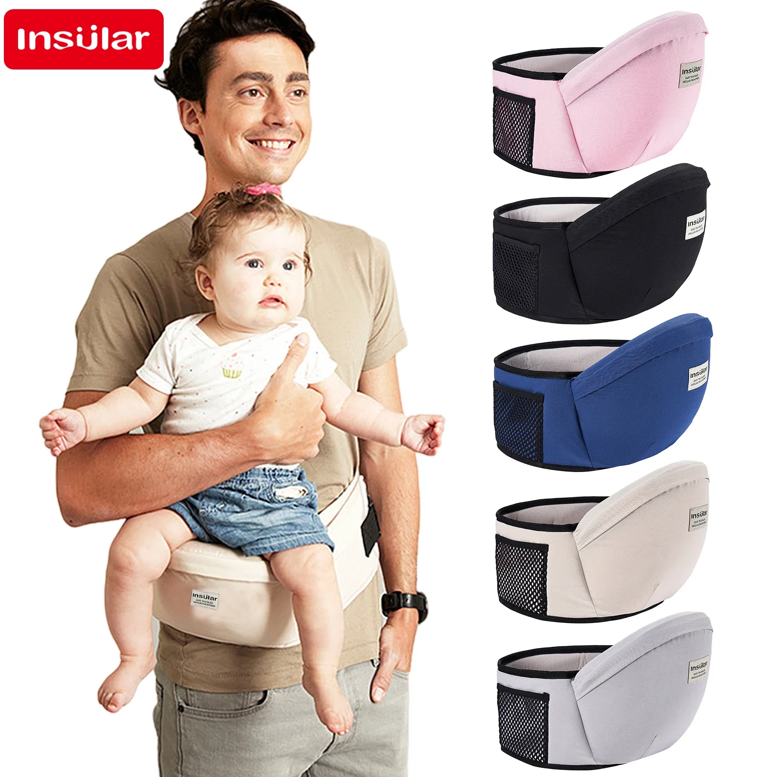 Thickened Baby Hip Seat Carrie - Travel Accessories For 1 Year Old 评论和价格